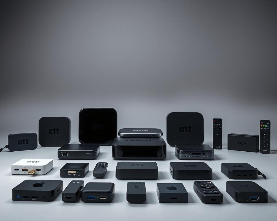 A modern, well-lit studio scene showcasing a lineup of budget-friendly streaming devices. In the foreground, an array of compact set-top boxes and dongles are neatly arranged, their sleek designs and diverse connectivity options clearly visible. The middle ground features a minimalist, gray backdrop, allowing the devices to take center stage. Subtle shadows and highlights accentuate the shape and texture of each item, creating a sense of depth and dimensionality. The overall mood is one of efficiency and practicality, inviting the viewer to compare the features and capabilities of these budget-friendly streaming solutions. A modern, well-lit studio scene showcasing a lineup of budget-friendly streaming devices. In the foreground, an array of compact set-top boxes and dongles are neatly arranged, their sleek designs and diverse connectivity options clearly visible. The middle ground features a minimalist, gray backdrop, allowing the devices to take center stage. Subtle shadows and highlights accentuate the shape and texture of each item, creating a sense of depth and dimensionality. The overall mood is one of efficiency and practicality, inviting the viewer to compare the features and capabilities of these budget-friendly streaming solutions.