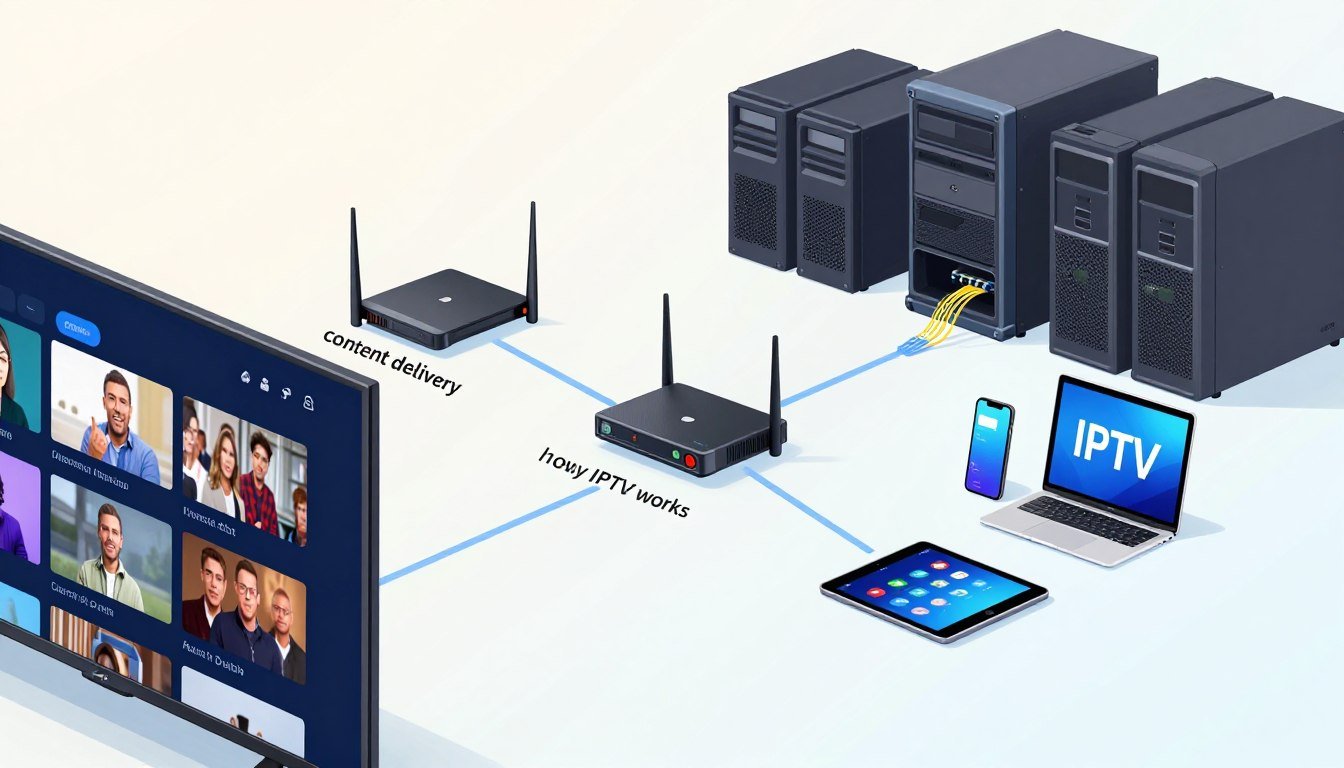 how does IPTV work